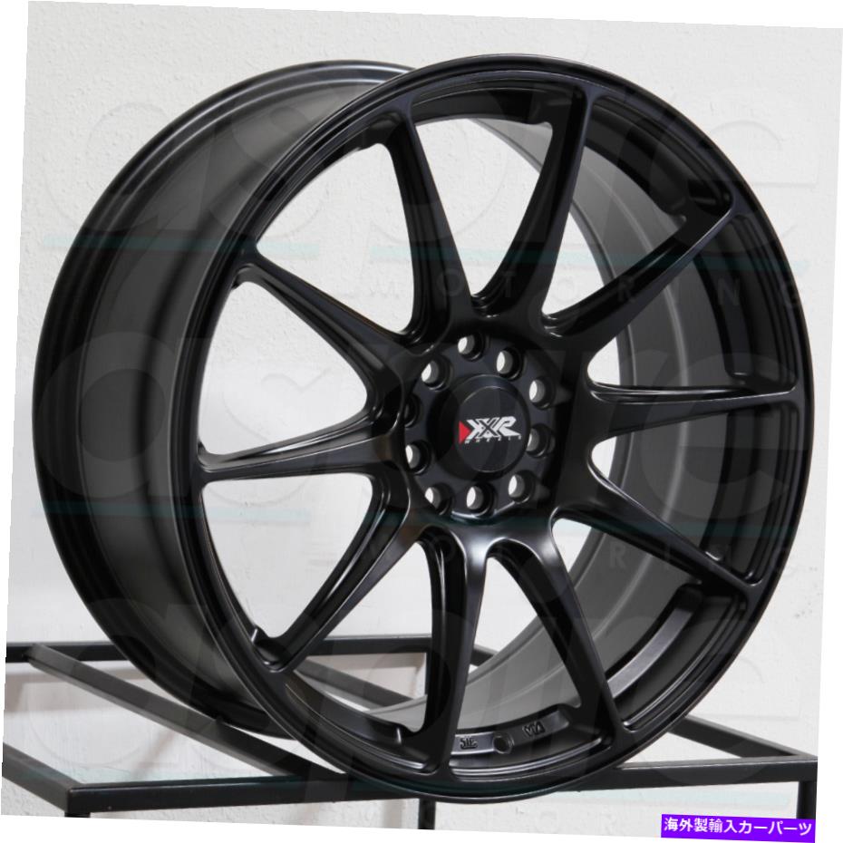 ホイール　4本セット 17x8.25/17x9.75 xxr 527 5x100/5x114.3 25/25フラットブラックホイールリムセット（4）73.1 17x8.25/17x9.75 XXR 527 5x100/5x114.3 25/25 Flat Black Wheels Rims Set(4) 73.1