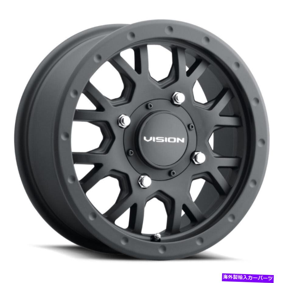 ۥ롡4ܥå 14x7 Vision ATV GV8 Invader 4x110 38.2ƥ֥åۥॻåȡ486 14x7 Vision ATV GV8 Invader 4x110 38.2 Satin Black Wheels Rims Set(4) 86