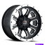 ホイール　4本セット 12x8 Vision ATV 548 Commander 4x110 -10.2ブラック機械加工ホイールリムセット（4）86 12x8 Vision ATV 548 Commander 4x110 -10.2 Black Machined Wheels Rims Set(4) 86