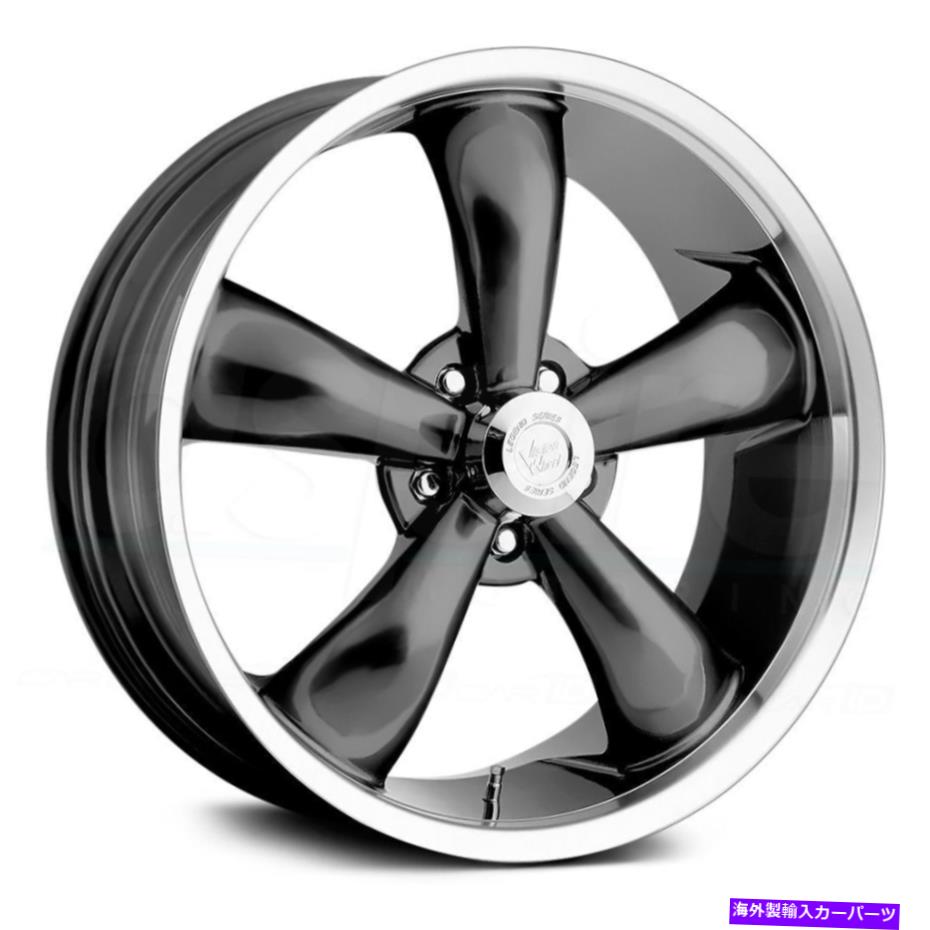 ホイール　4本セット 18x8.5 Vision 142 Legend 5 5x114.3 20ガンメタルホイールリムセット（4）83 18x8.5 Vision 142 Legend 5 5x114.3 20 Gunmetal Wheels Rims Set(4) 83