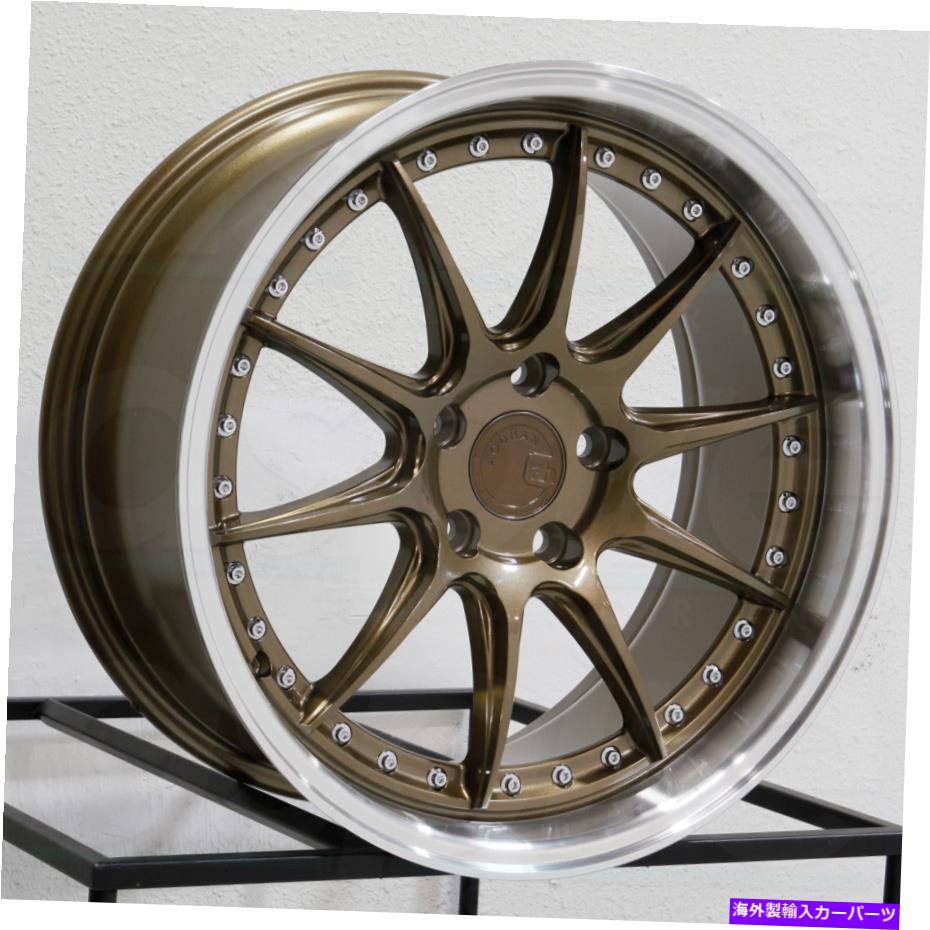 ホイール　4本セット 18x8.5 Aodhan DS07 DS7 5x100 35ブロンズホイールリムセット（4）73.1 18x8.5 Aodhan DS07 DS7 5x100 35 Bronze Wheels Rims Set(4) 73.1