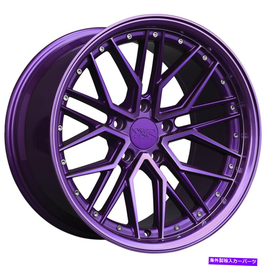ホイール　4本セット 18x8.5 xxr 571 5x114.3 35ダイヤモンドカットパープルホイールリムセット（4）73.1 18x8.5 XXR 571 5x114.3 35 Diamond Cut Purple Wheels Rims Set(4) 73.1