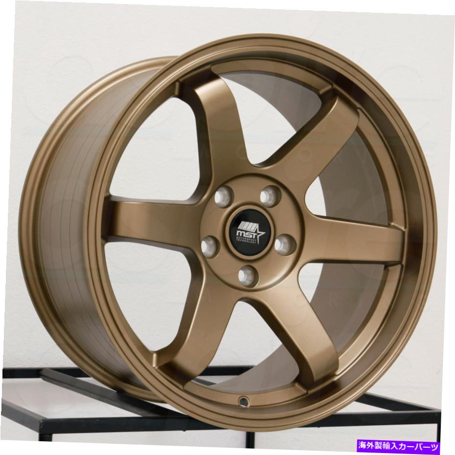 ホイール　4本セット 18x9.5 MST MT01 5x114.3 35ブロンズホイールリムセット（4）73.1 18x9.5 MST MT01 5x114.3 35 Bronze Wheels Rims Set(4) 73.1