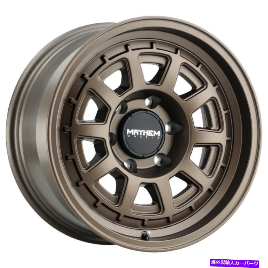ホイール　4本セット 17x8.5 Mayhem 8303 Voyager 6x120 0ブロンズホイールリムセット（4）66.9 17x8.5 Mayhem 8303 Voyager 6x120 0 Bronze Wheels Rims Set(4) 66.9