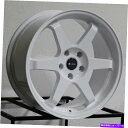 ホイール 4本セット 18x9.5 VORS TR37 5x108 35ホワイトホイールリムセット(4)73.1 18x9.5 Vors TR37 5x108 35 White Wheels Rims Set(4) 73.1(2)