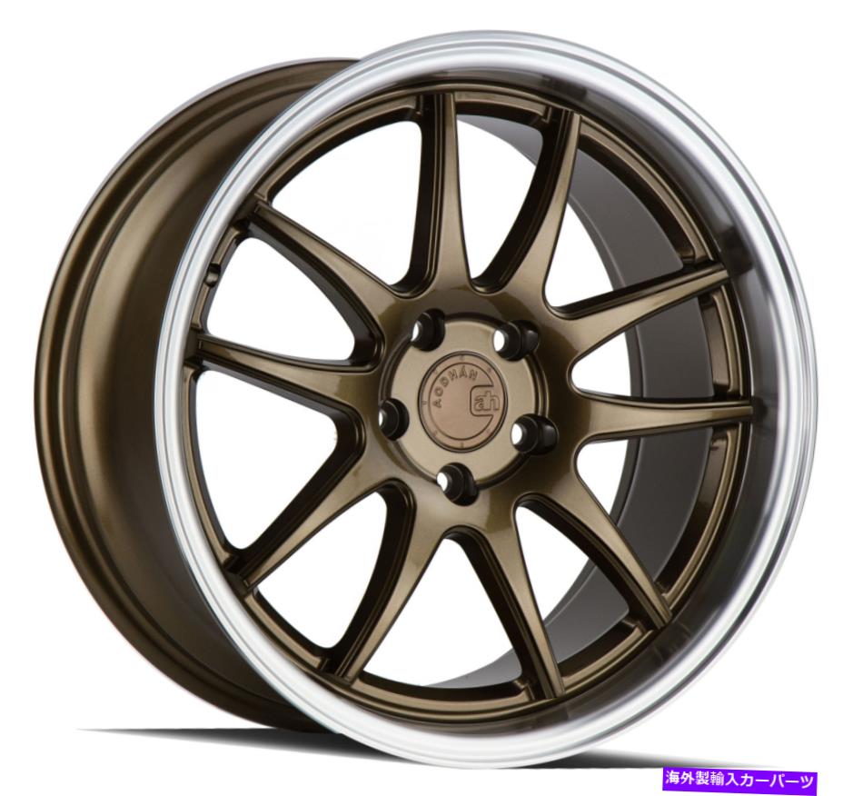 ホイール　4本セット 18x8.5 Aodhan DS02 DS2 5x100 35ブロンズホイールリムセット（4）73.1 18x8.5 Aodhan DS02 DS2 5x100 35 Bronze Wheels Rims Set(4) 73.1