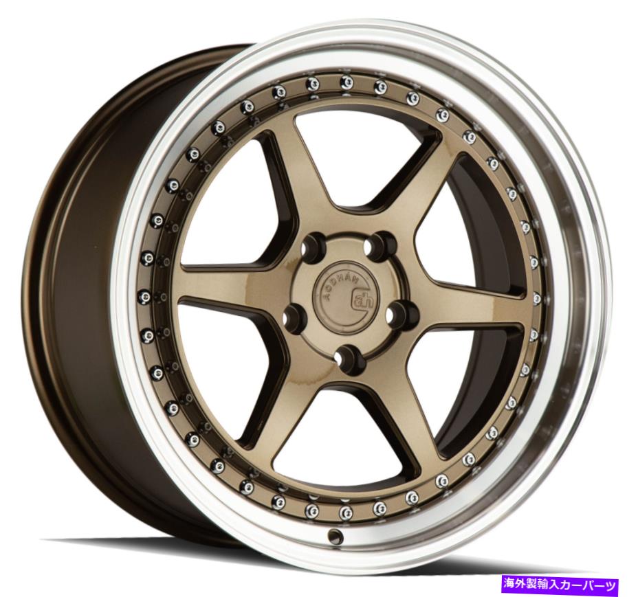 ホイール　4本セット 18x8.5 Aodhan DS09 DS9 5x100 35ブロンズホイールリムセット（4）73.1 18x8.5 Aodhan DS09 DS9 5x100 35 Bronze Wheels Rims Set(4) 73.1