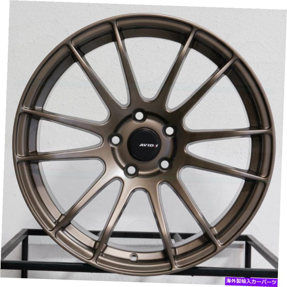 ホイール　4本セット 18x8/18x9.5 avid1 av20カスタム5x112 35/38マットブロンズホイールリムセット（4）73.1 18x8/18x9.5 AVID1 AV20 Custom 5x112 35/38 Matte Bronze Wheels Rims Set(4) 73.1 2