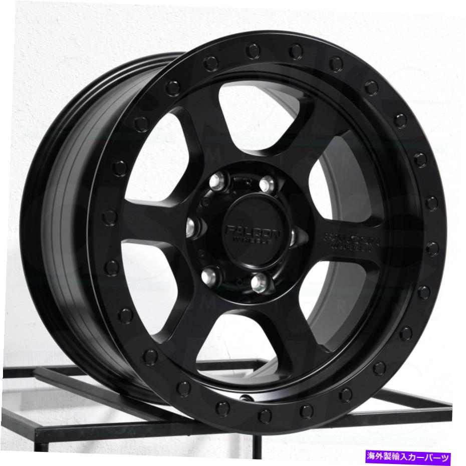 ホイール　4本セット 17x9 Falcon T1 6x139.7 0フルブラックホイールリムセット（4）106.3 17x9 Falcon T1 6x139.7 0 Full Black Wheels Rims Set(4) 106.3