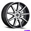 ホイール　4本セット 18x7.5 Raceline 144m Storm 5x114.3/5x5 42機械加工ブラックホイールリムセット（4）72.6 18x7.5 Raceline 144M Storm 5x114.3/5x5 42 Machined Black Wheels Rims Set(4) 72.6