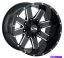 ホイール 4本セット 17x9イオン141 8x6.5/8x170 18ブラックミリングホイールリムセット(4)130.8 17x9 Ion 141 8x6.5/8x170 18 Black Milled Wheels Rims Set(4) 130.8(2)