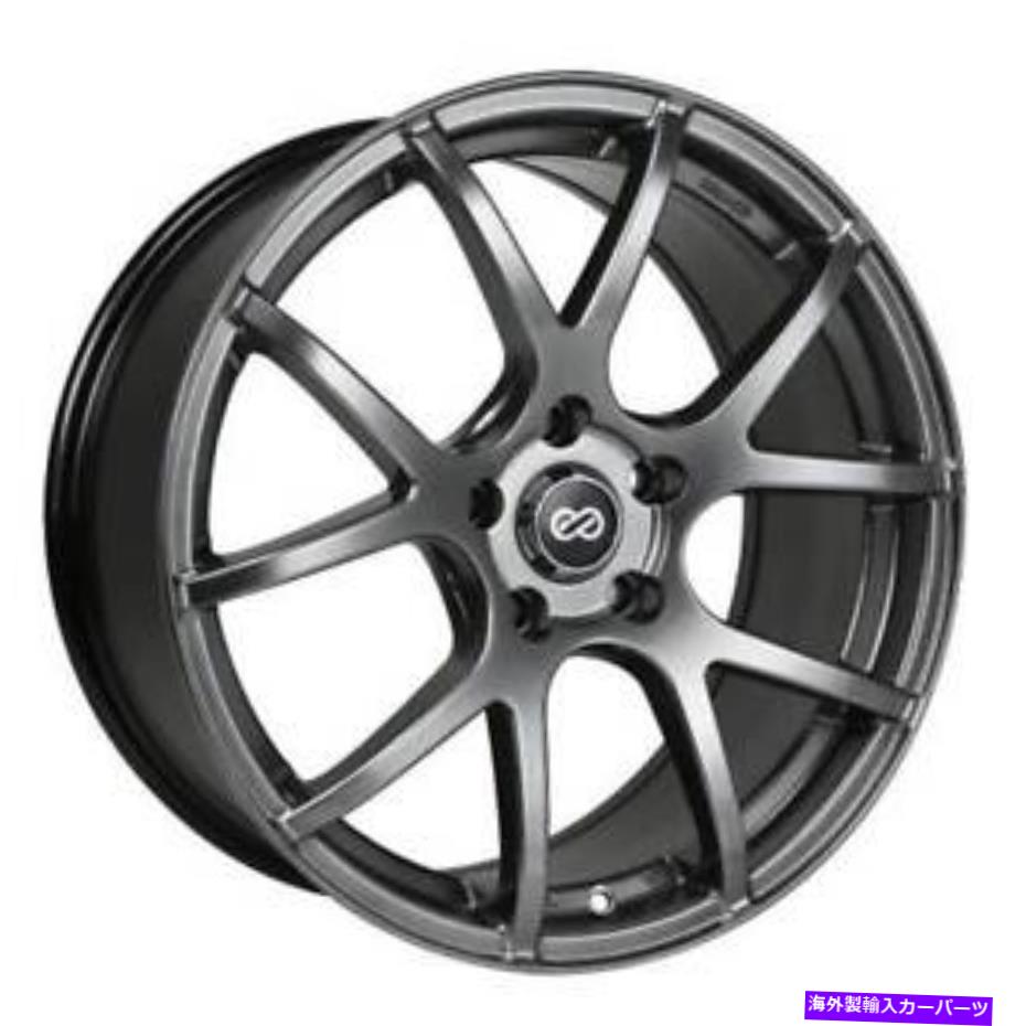 ホイール　4本セット 17x7.5 Enkei M52 5x114.3 40ハイパーブラックホイールリムセット（4） 17x7.5 Enkei M52 5x114.3 40 Hyper Black Wheels Rims Set(4)(2)