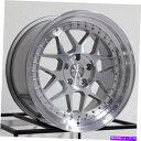 ホイール 4本セット 18x9.5 ARC AR9 5x108 22シルバー機械加工ホイールリムセット(4)73.1 18x9.5 ARC AR9 5x108 ...