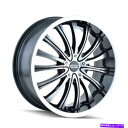 ホイール 4本セット 18x7.5 Mazzi 351 Hype 4x100/4x114.3 40ブラック機械加工リップホイールリムセット(4)67。 18x7...