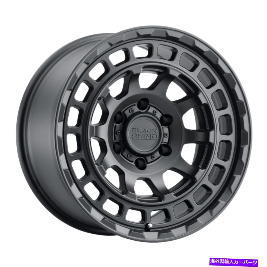 ホイール　4本セット 17x8.5ブラックサイチャンバー6x5.5/6x139.7 0マットブラックホイールリムセット（4）112.1 17x8.5 Black Rhino Chamber 6x5.5/6x139.7 0 Matte Black Wheels Rims Set(4) 112.1