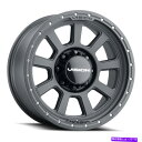 ホイール　4本セット 17x9ビジョン350 OJOS 8x6.5/8x165.1 -12サテンブラックホイールリムセット（4）125.2 17x9 Vision 350 Ojos 8x6.5/8x165.1 -12 Satin Black Wheels Rims Set(4) 125.2