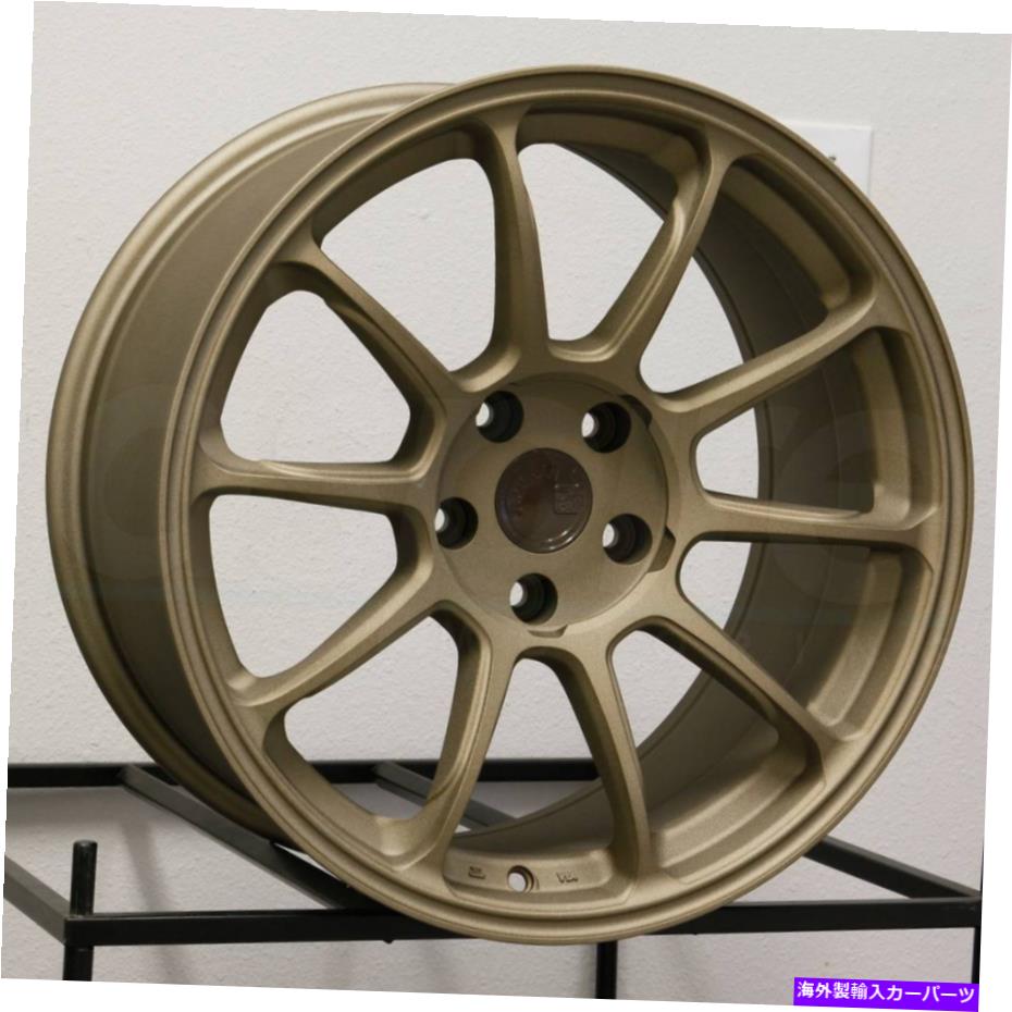 ホイール　4本セット 18x10 aodhan ah06 ah6カスタム5x120 25ブロンズホイールリムセット（4）73.1 18x10 Aodhan AH06 AH6 Custom 5x120 25 Bronze Wheels Rims Set(4) 73.1