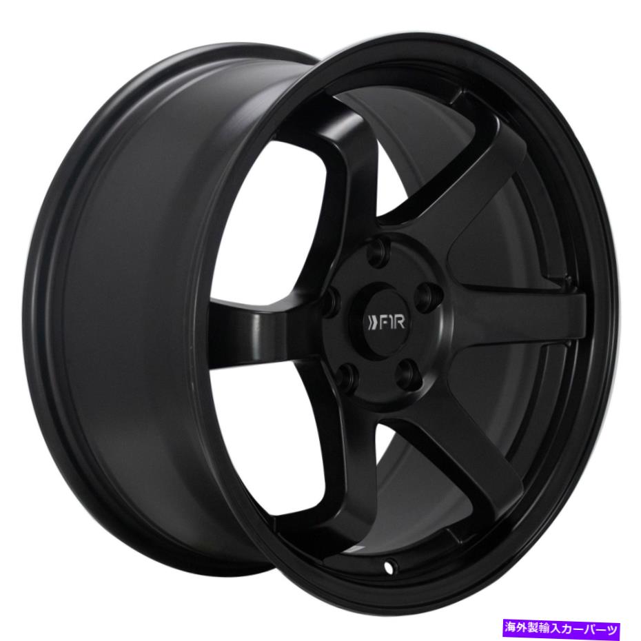 ホイール　4本セット 18x8.5 F1R F106 5x112 35サテンブラックホイールリムセット（4） 18x8.5 F1R F106 5x112 35 Satin Black Wheels Rims Set(4)
