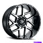 ホイール　4本セット 20x9 Vision 360 Sliver 5x150 12ブラック機械加工ホイールリムセット（4）110.2 20x9 Vision 360 Sliver 5x150 12 Black Machined Wheels Rims Set(4) 110.2