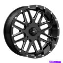 ホイール 4本セット 18x7 MSAオフロードM35 Bandit 4x137 0ブラックミリングホイールリムセット(4)112.1 18x7 MSA Off-Road M35 Bandit 4x137 0 Black Milled Wheels Rims Set(4) 112.1(2)