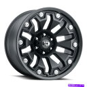 ホイール 4本セット 18x9ビジョン362アーマー8x170 12サテンブラックホイールリムセット(4)125.2 18x9 Vision 362 Armor...