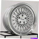 ホイール 4本セット 18x8.5 Klutch Slc1 5x110 35シルバー機械加工リップホイールリムセット(4)73.1 18x8.5 Klutch ...