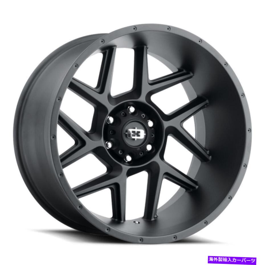 ホイール　4本セット 20x10 Vision 360 Sliver 6x5.5/6x139.7 -29ブラックホイールリムセット（4）78.1 20x10 Vision 360 Sliver 6x5.5/6x139.7 -29 Black Wheels Rims Set(4) 78.1