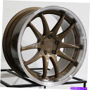 ホイール 4本セット 19x9.5/19x11 aodhan ds02 ds2カスタム5x112 15/22ブロンズホイールリムセット(4)73.1 19x9.5/19x11 Aodhan DS02 DS2 Custom 5x112 15/22 Bronze Wheels Rims Set(4) 73.1(2)