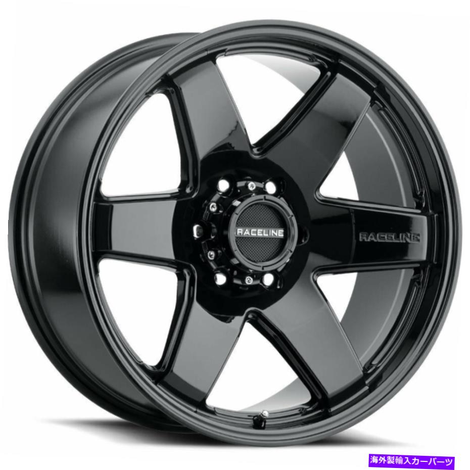 ホイール　4本セット 17x9 Raceline 942b中毒6x5.5/6x139.7 -12ブラックホイールリムセット（4）106.1 17x9 Raceline 942B Addict 6x5.5/6x139.7 -12 Black Wheels Rims Set(4) 106.1