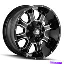 ホイール 4本セット 17x9 Mayhem 8103 Fierce 6x135/6x5.5 -12ブラックミリングホイールリムセット(4)106 17x9 Mayhem 8103 Fierce 6x135/6x5.5 -12 Black Milled Wheels Rims Set(4) 106(2)