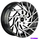 ホイール 4本セット 22x9 Strada S64 Nido 5x112 35ブラックマシンホイールリムセット(4)72.6 22x9 Strada S64 Nido 5x112 35 Black Machine Wheels Rims Set(4) 72.6(2)