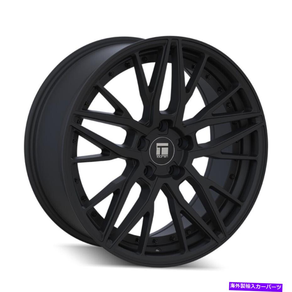 ホイール　4本セット 18x8 Touren 3293 TR93 5x120 35サテンブラックホイールリムセット（4）72.56 18x8 Touren 3293 TR93 5x120 35 Satin Black Wheels Rims Set(4) 72.56