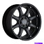 ホイール　4本セット 18x9ブラックサイグラミス6x5.5/6x139.7 12マットブラックホイールリムセット（4）112.1 18x9 Black Rhino Glamis 6x5.5/6x139.7 12 Matte Black Wheels Rims Set(4) 112.1