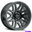 ホイール 4本セット 18x9 Raceline 944b Outlander 8x180 18ブラックホイールリムセット(4)124.2 18..