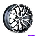 ホイール 4本セット 19x8.5 Touren 3260 TR60 5x112/5x120 40ブラック機械加工ブラックホイールリムセット(4)7 19x8.5 Touren 3260 TR60 5x112/5x120 40 Black Machined Black Wheels Rims Set(4) 7(2)