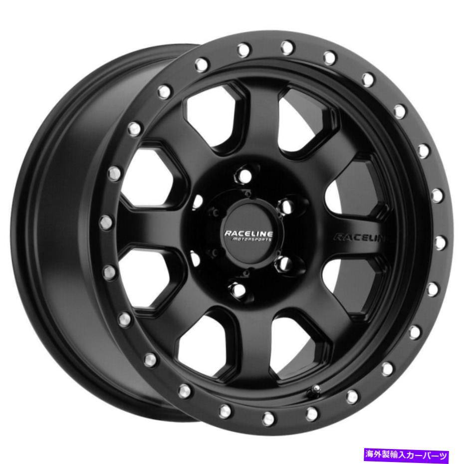 ホイール　4本セット 17x9 Raceline 929b Street Lock Avenger 6x5.5/6x139.7 -12ブラックホイールリムセット（4 17x9 Raceline 929B Street Lock Avenger 6x5.5/6x139.7 -12 Black Wheels Rims Set(4