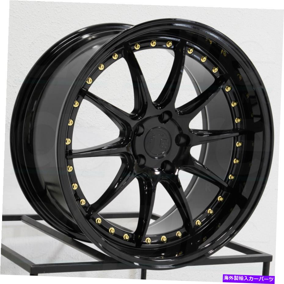 19x9.5/19x11 Aodhan DS07 DS7 Custom 5x120 15/15 Gloss Black Wheels Rims Set(4) 7カテゴリホイール　4本セット状態新品メーカー車種発送詳細全国一律 送料無料 （※北海道、沖縄、離島は省く）商品詳細輸入商品の為、英語表記となります。Condition: NewBrand: AodhanManufacturer Part Number: DS71995511415GB/DS71911511415GB/A520Rim Diameter: 19Rim Width: F: 9.5 R: 11Bolt Pattern: 5x120Offset: 15/15Quantity: 4Color: Gloss BlackWheel Material: AluminumHub Bore: 73.1 mmWheel Construction: One Piece CastModel: DS07Backspacing: 5.84/6.59Compatible Fastener Seat Type: Conical SeatManufacturer Warranty: One year on finish, lifetime structural, mfg. defect onlyUPC: 717416632359《ご注文前にご確認ください》■海外輸入品の為、NC・NRでお願い致します。■取り付け説明書は基本的に付属しておりません。お取付に関しましては専門の業者様とご相談お願いいたします。■通常2〜4週間でのお届けを予定をしておりますが、天候、通関、国際事情により輸送便の遅延が発生する可能性や、仕入・輸送費高騰や通関診査追加等による価格のご相談の可能性もございますことご了承いただいております。■海外メーカーの注文状況次第では在庫切れの場合もございます。その場合は弊社都合にてキャンセルとなります。■配送遅延、商品違い等によってお客様に追加料金が発生した場合や取付け時に必要な加工費や追加部品等の、商品代金以外の弊社へのご請求には一切応じかねます。■弊社は海外パーツの輸入販売業のため、製品のお取り付けや加工についてのサポートは行っておりません。専門店様と解決をお願いしております。■大型商品に関しましては、配送会社の規定により個人宅への配送が困難な場合がございます。その場合は、会社や倉庫、最寄りの営業所での受け取りをお願いする場合がございます。■輸入消費税が追加課税される場合もございます。その場合はお客様側で輸入業者へ輸入消費税のお支払いのご負担をお願いする場合がございます。■商品説明文中に英語にて”保証”関する記載があっても適応はされませんのでご了承ください。■海外倉庫から到着した製品を、再度国内で検品を行い、日本郵便または佐川急便にて発送となります。■初期不良の場合は商品到着後7日以内にご連絡下さいませ。■輸入商品のためイメージ違いやご注文間違い当のお客様都合ご返品はお断りをさせていただいておりますが、弊社条件を満たしている場合はご購入金額の30％の手数料を頂いた場合に限りご返品をお受けできる場合もございます。(ご注文と同時に商品のお取り寄せが開始するため)（30％の内訳は、海外返送費用・関税・消費全負担分となります）■USパーツの輸入代行も行っておりますので、ショップに掲載されていない商品でもお探しする事が可能です。お気軽にお問い合わせ下さいませ。[輸入お取り寄せ品においてのご返品制度・保証制度等、弊社販売条件ページに詳細の記載がございますのでご覧くださいませ]&nbsp;