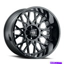 ホイール 4本セット 20x9ビジョン412ロッカー8x6.5/8x165.1 12グロスブラックホイールリムセット(4)125.2 20x9 Vision 4...