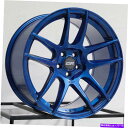ホイール 4本セット 18x9.5 ESR CS08 CS8 5x100 22ブルーホイールリムセット(4)72.56 18x9.5 ESR CS08 CS8 ...