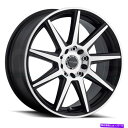 ホイール 4本セット Raceline 144m Storm 17x7.5 5x100/5x114.3 40機械加工黒輪(4)72.62 17