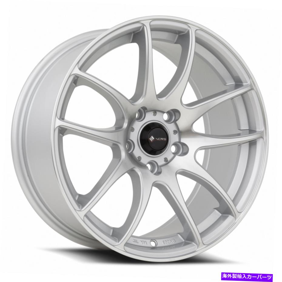 ホイール　4本セット VORS TR4 17x8 5x115 35銀機械加工ホイール（4）73.1 17 