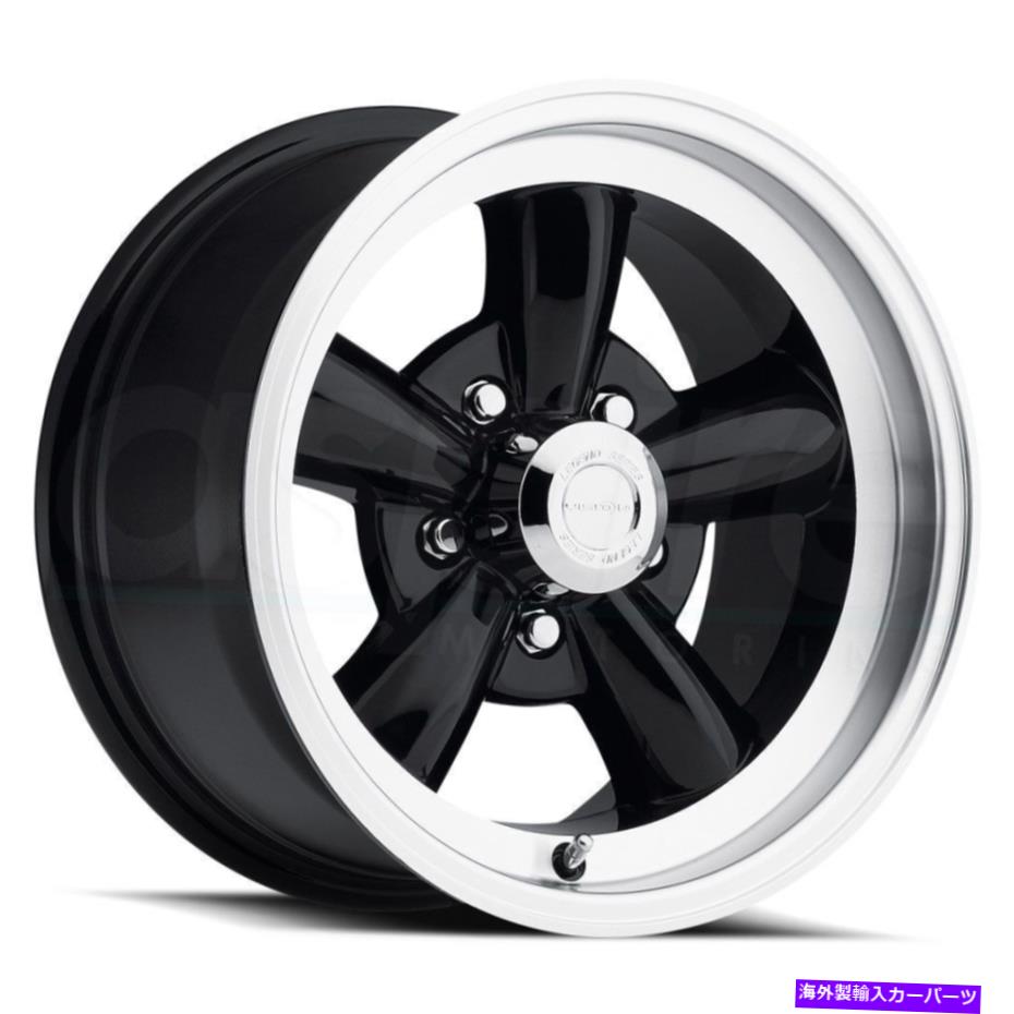 ホイール　4本セット ビジョン141H凡例5 15x8 5x5/5x127 -19黒い機械加工リップホイール（4）83 15 