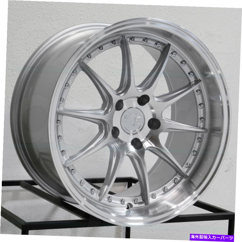 Aodhan DS07 DS7 18x8.5/18x9.5 5x100 35/35 Silver Machined Wheels(4) 73.1 18" incカテゴリホイール　4本セット状態新品メーカー車種発送詳細全国一律 送料無料 （※...