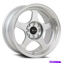 ホイール 4本セット VORS SP1 15x8/15x9 4x108 20/20シルバー機械加工ホイール(4)73.1 15