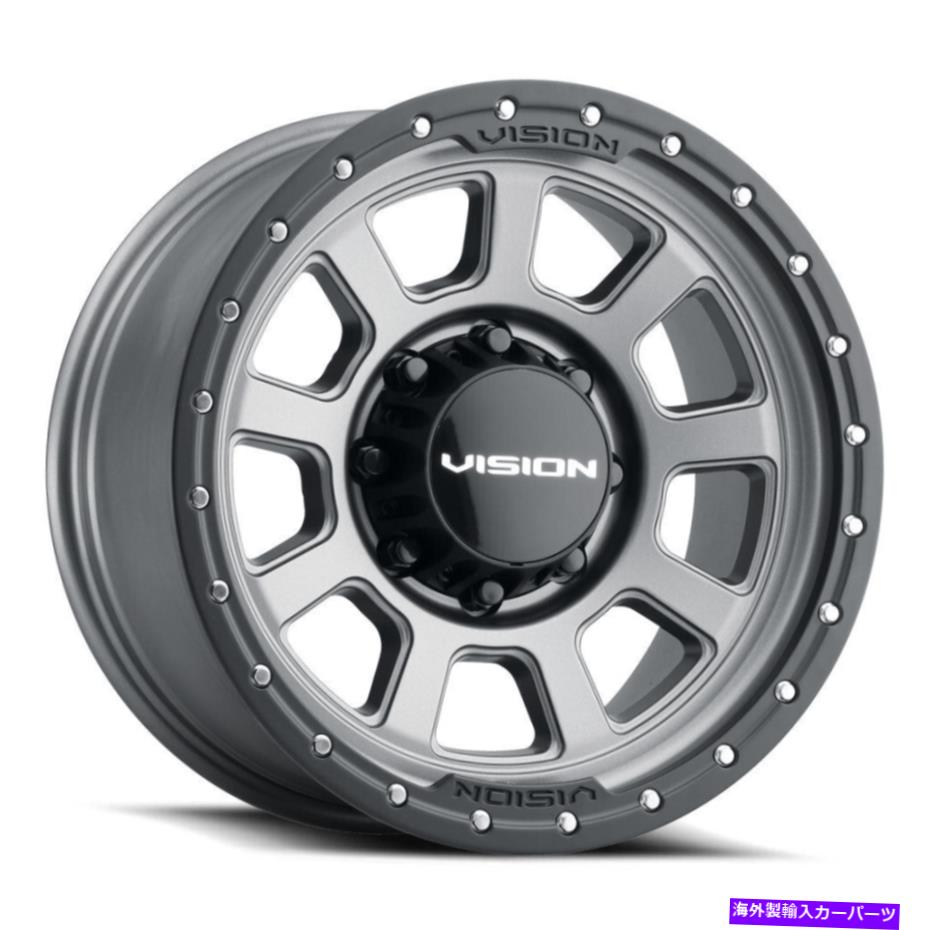 ホイール　4本セット ビジョン350 OJOS 17x9 8x6.5/8x165.1 12サテングレーホイール（4）125.2 17 