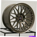 ホイール 4本セット avid1 av44 18x8.5/18x9.5 5x114.3 35/35ブロンズホイール(4)73.1 18 "インチずれた AVID1 AV44 18x8.5/18x9.5 5x114.3 35/35 Bronze Wheels(4) 73.1 18" inch Staggered