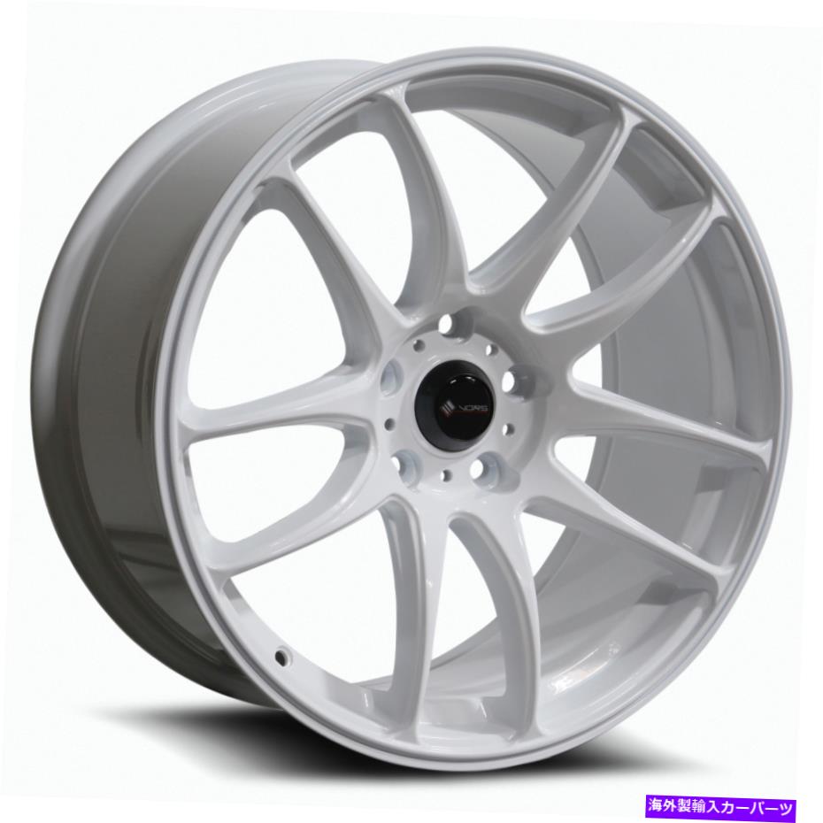 ホイール　4本セット VORS TR4 17x8 5x110 35ホワイトホイール（4）73.1 17 