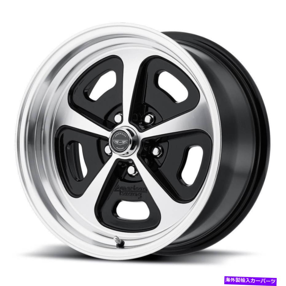 ホイール　4本セット アメリカンレーシングVN501 500モノキャスト17x7/17x9 5x4.75/5x120.65 0/0ブラックマシン American Racing VN501 500 Mono Cast 17x7/17x9 5x4.75/5x120.65 0/0 Black Machine