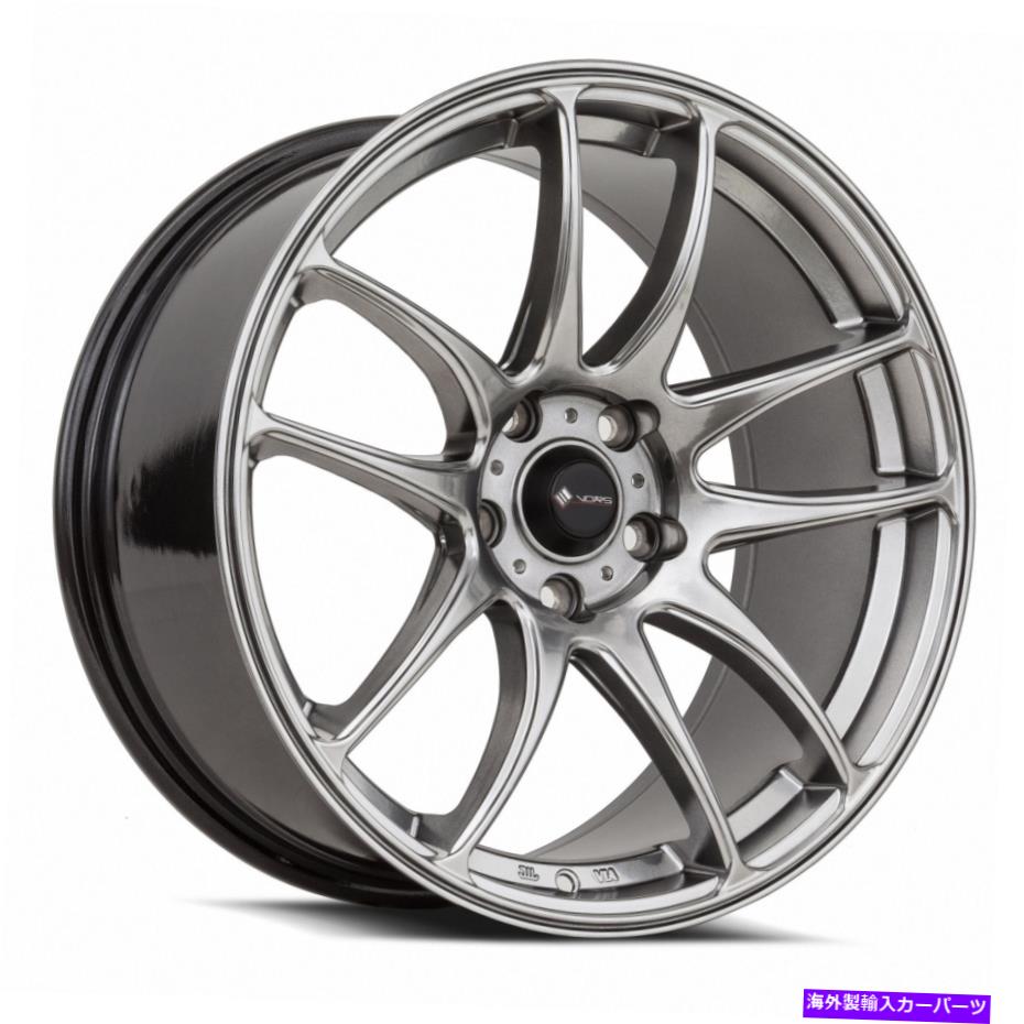 ホイール　4本セット Vors TR4 18x8.5 5x120 35ハイパーブラックホイール（4）73.1 18インチリム Vors TR4 18x8.5 5x120 35 Hyper Black Wheels(4) 73.1 18