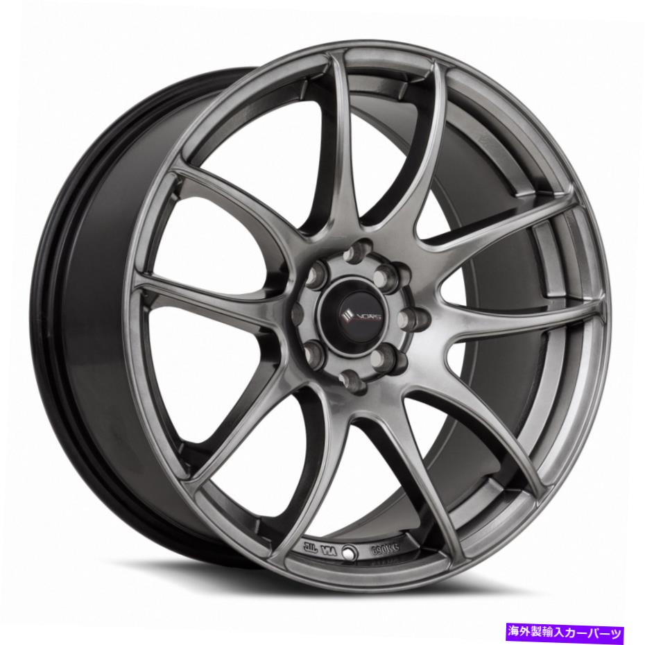 ホイール　4本セット VORS TR4 17x8 4x100/4x114.3 35ハイパーブラックホイール（4）73.1 17 
